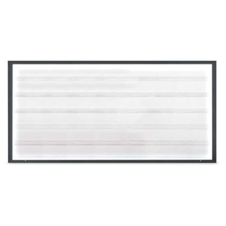United Visual Products Single Door Radius Corkboard, 18"X24", G UV8000-GOLD-CLOUD